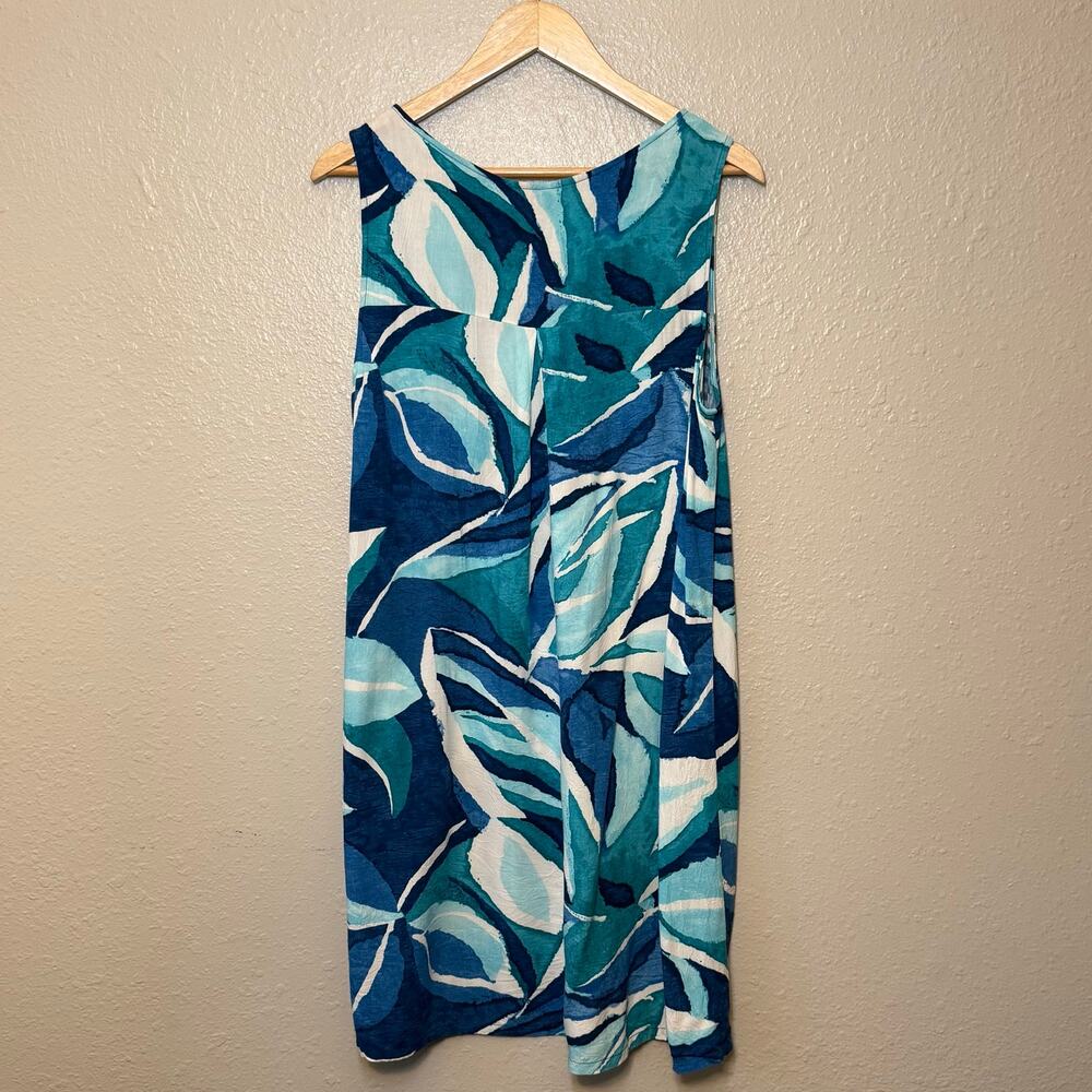 Jams World Hawaiian Dress Bay Leaf Resort Vacation Made in USA Blue Women's XL - Picture 10 of 10